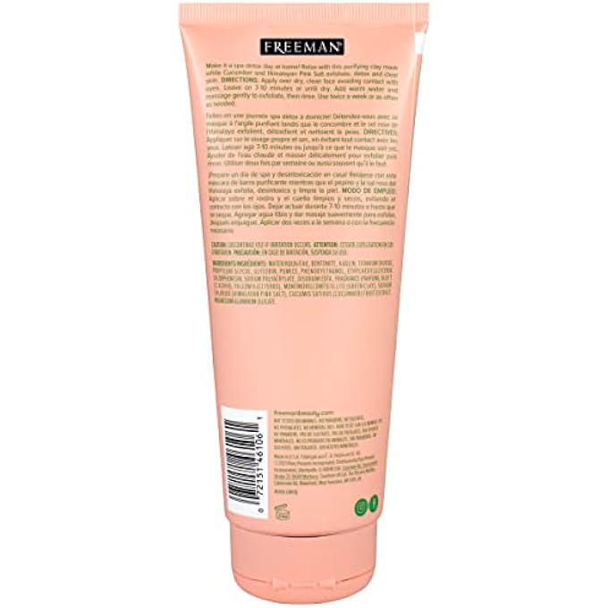 Freeman FEELING BEAUTIFUL REJUVENATING CUCUMBER AND PINK SALT MASK 175ML - Image 2